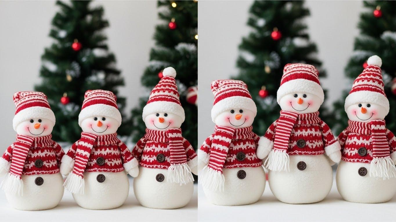 크리스마스 눈사람 인형