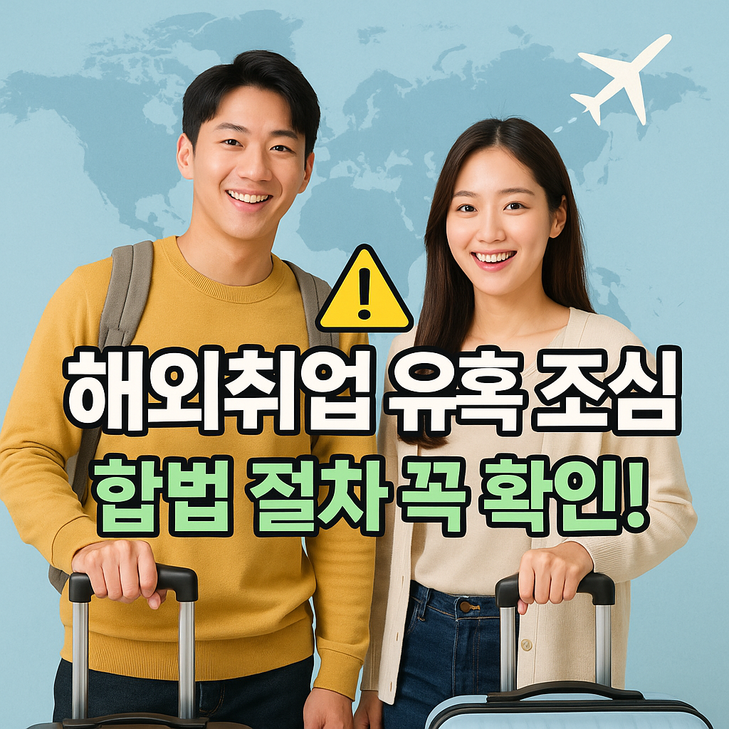 합법 절차 확인 후 해외취업 떠나는 청년들