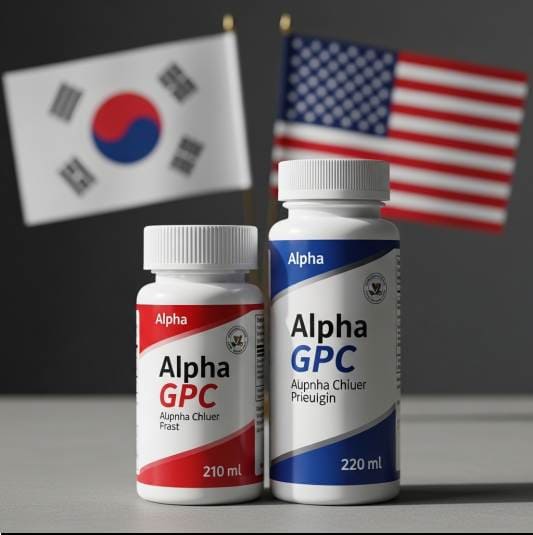 알파 GPC 효능 및 성분 비교, 해외제품 vs 국산