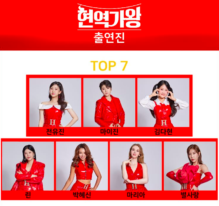 현역가왕 Top 7 출연진