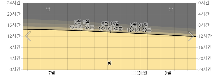 도쿄 8월 낮시간
