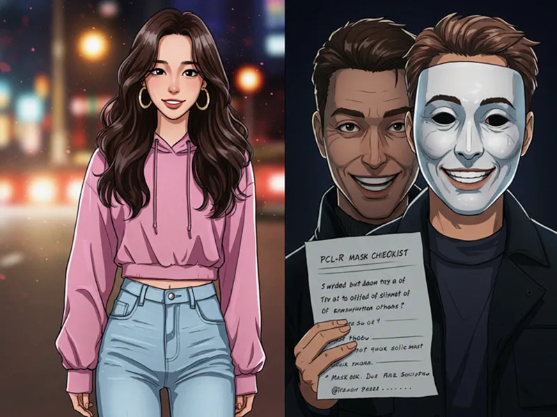 겉과 속이 다른 소시오패스의 이중적인 모습.