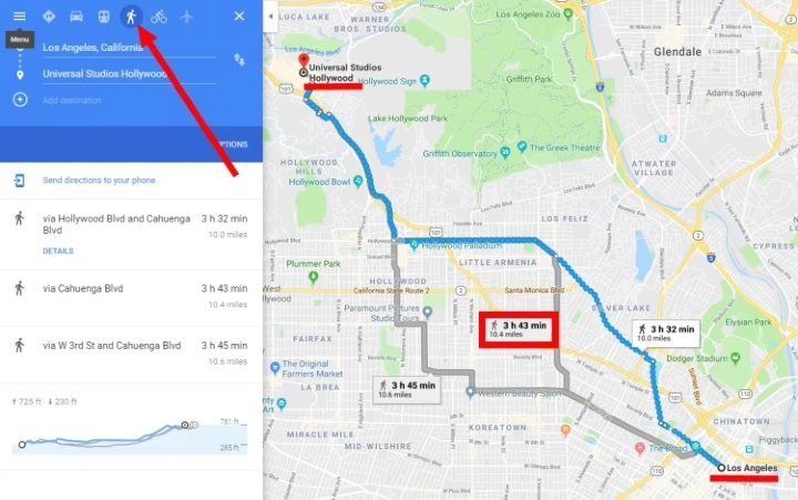구글맵 경로 안내