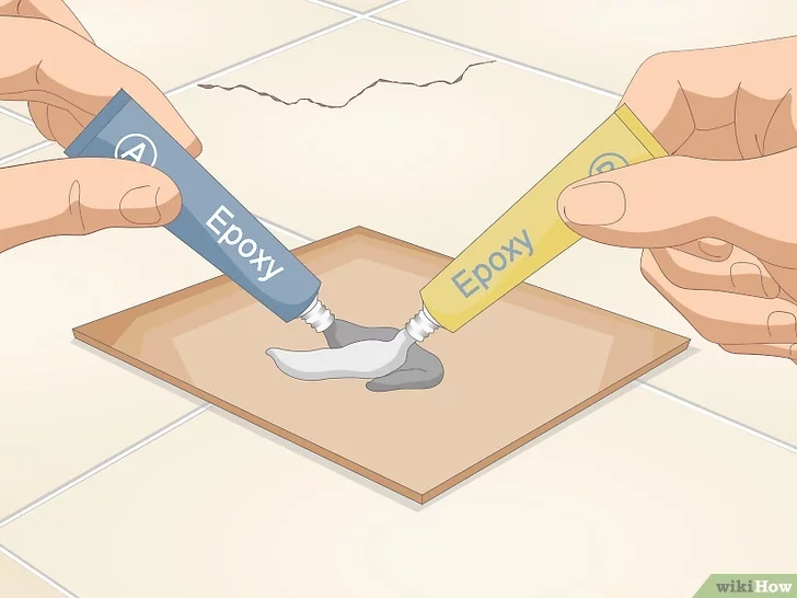 깨진 타일 수리