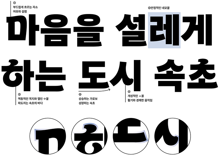 속초바다돋움체 특징