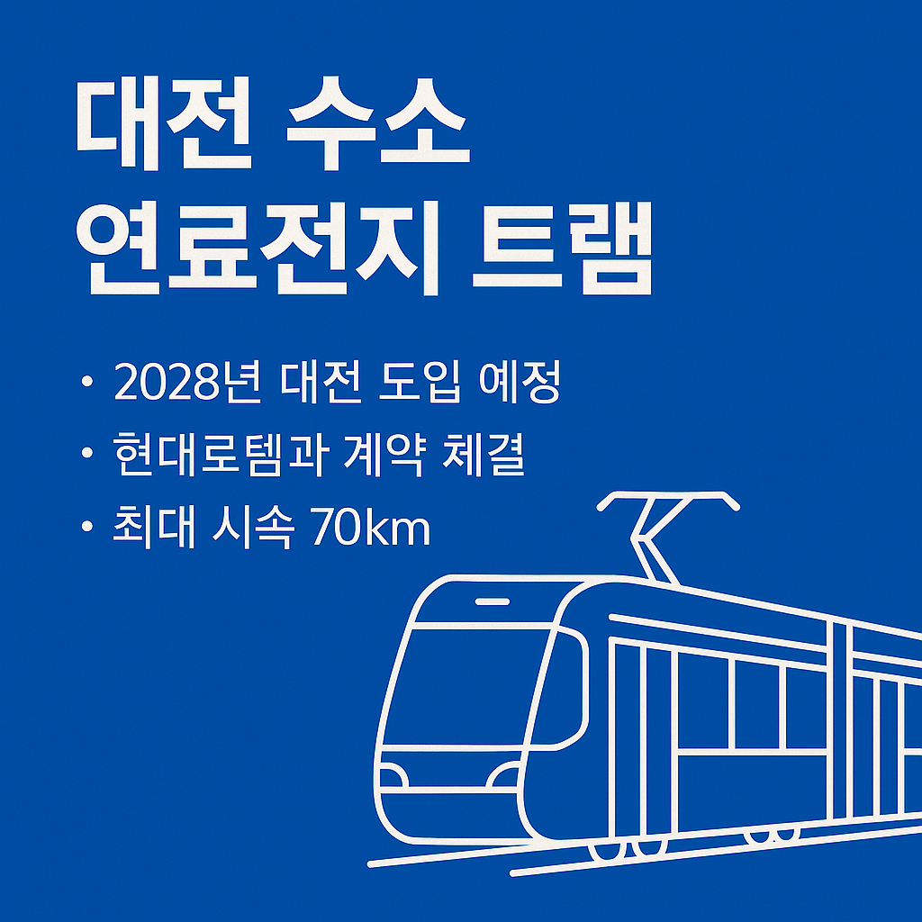 대전 수소 연료전지 트램 2028년 도입 계획