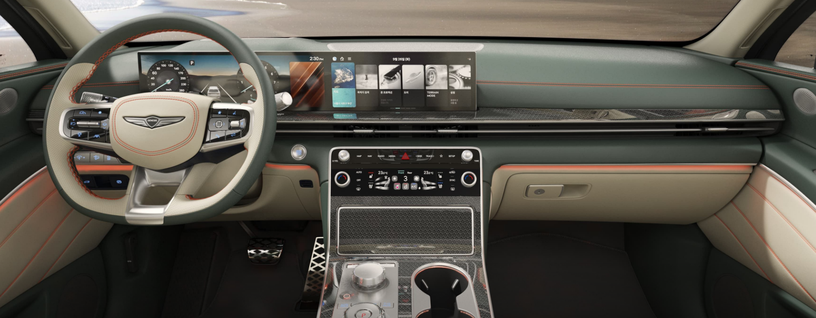 GV80 쿠페 실내 디자인