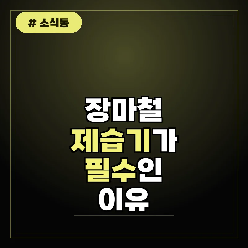 장마철 제습기 없으면 안 되는 이유, 건강과 가전 지키는 3가지 방법