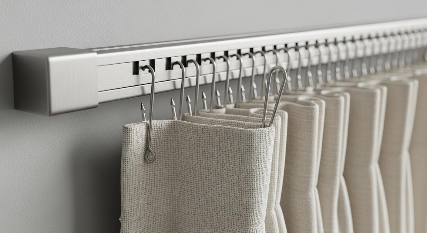 커튼 핀형 레일