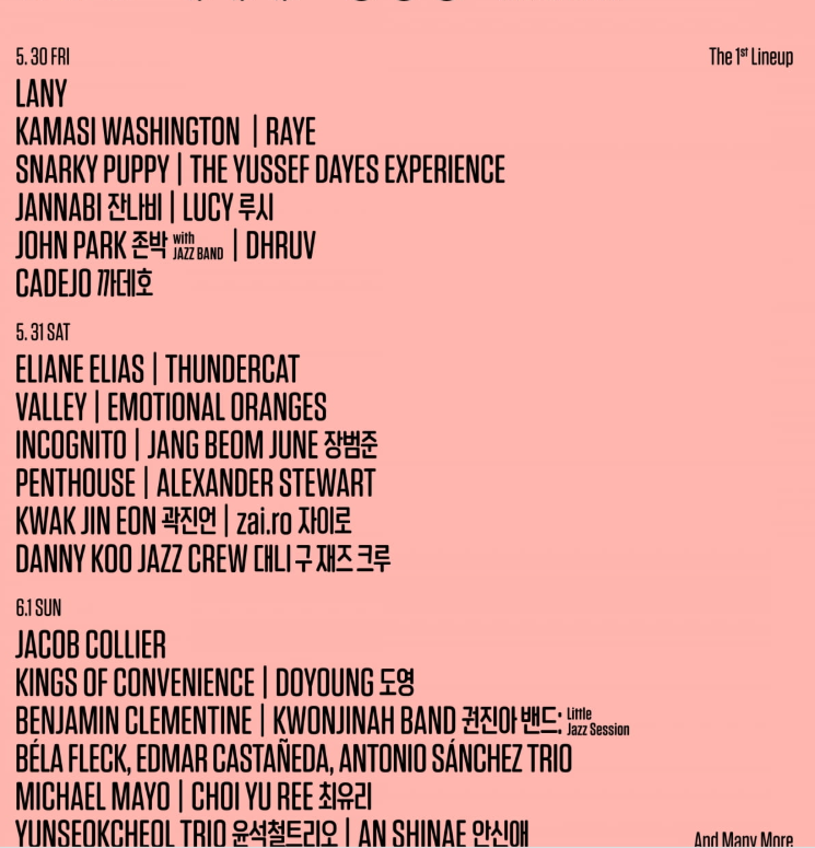 2025 서울재즈페스티벌 관련 사진