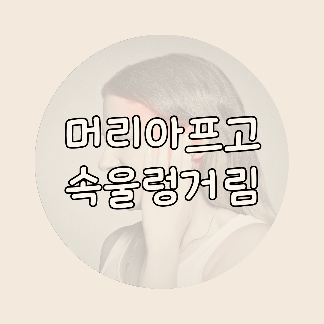 머리아프고 속울렁