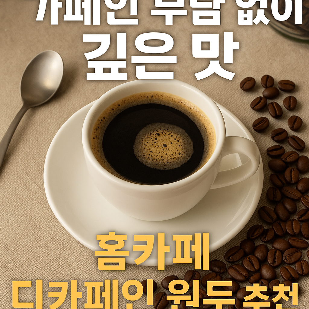 홈카페 디카페인