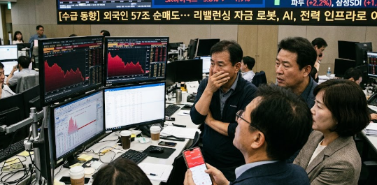 삼전·닉스 던진 외국인 30조, 개미들은 2배 레버리지로 대이동! 향방은?