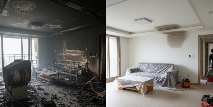 청소 후 복구중