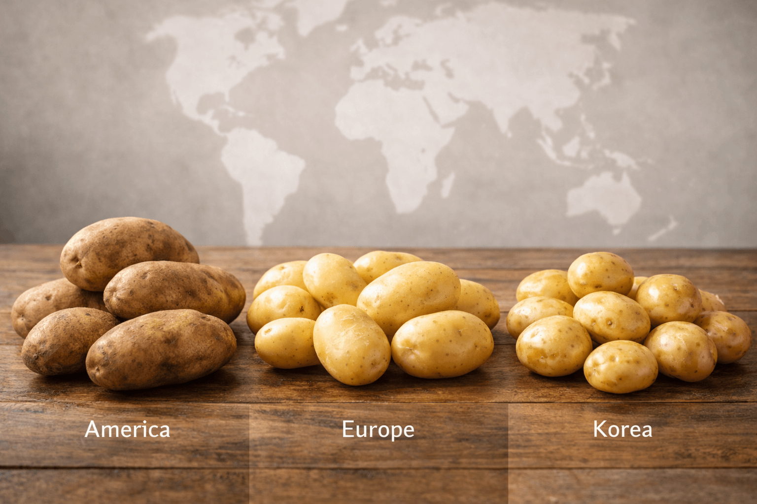 유럽·미국 감자와 한국 감자 차이점 분석