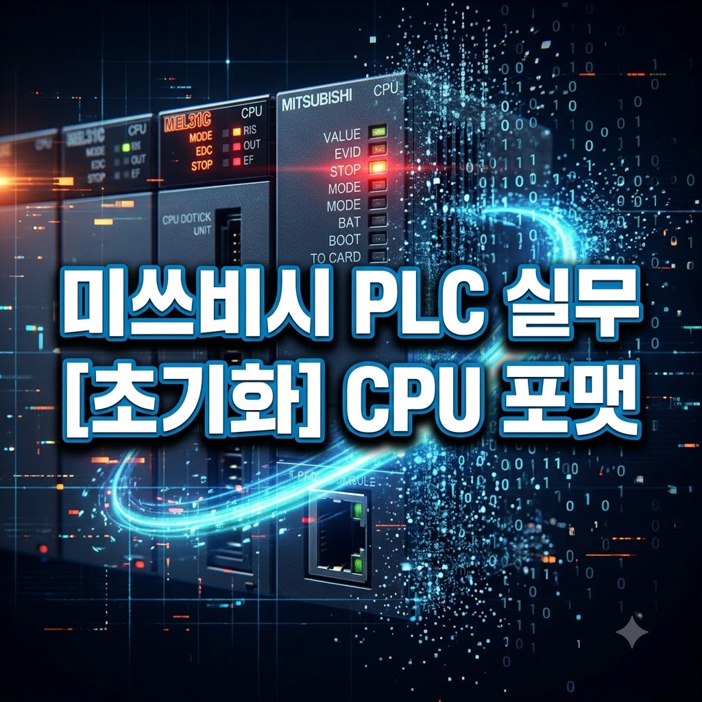 미쓰비시 PLC 실무 가이드: CPU 메모리 포맷 및 클리어(초기화) 방법