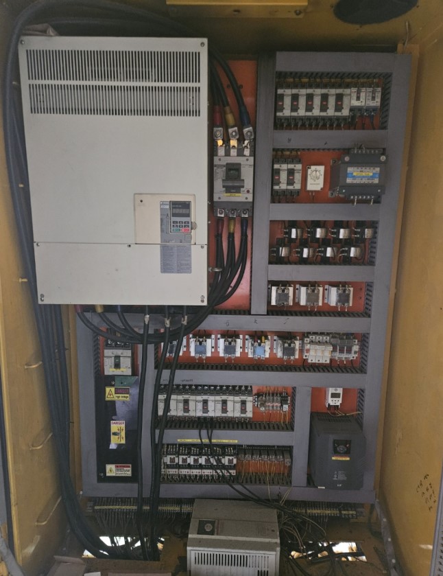 중고 105mm ABS-PC 엔프라수지 재생압출기