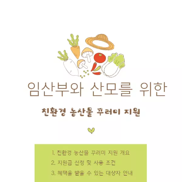 친환경 임산부 꾸러미