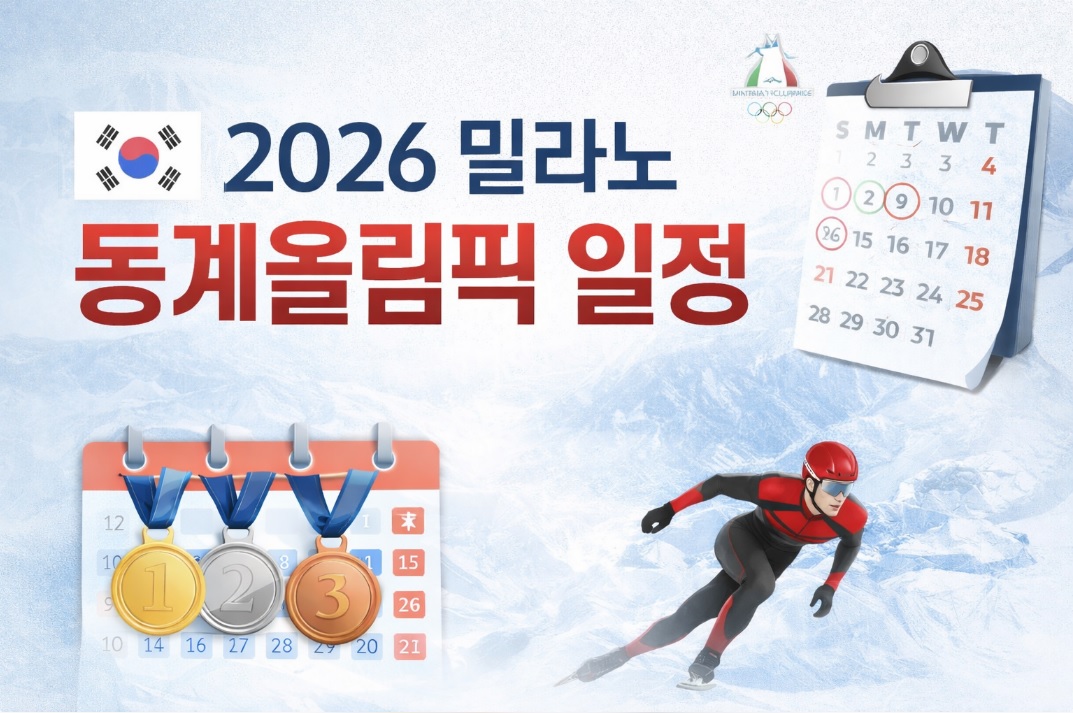 밀라노 코르티나 동계올림픽 일정