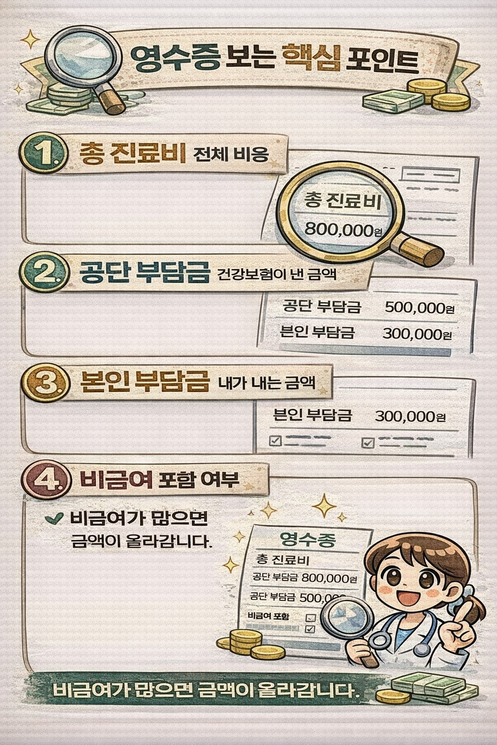 영수증 보는 핵심 포인트