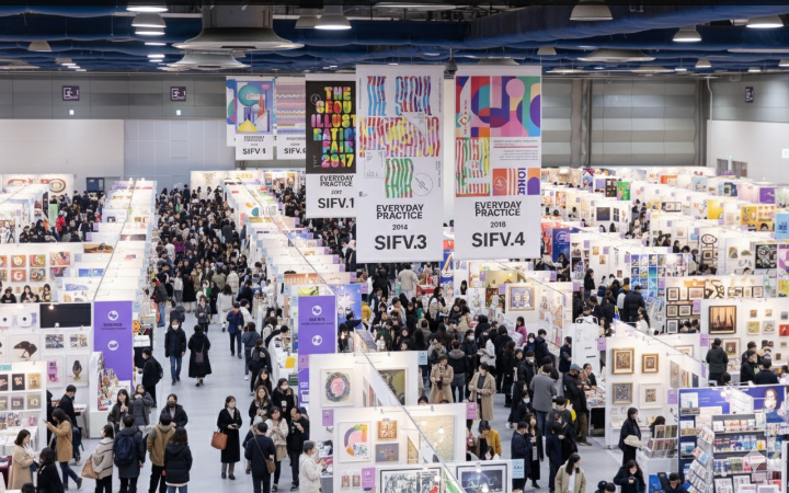 지난 페어의 전시장 내부 전체 전경 사진