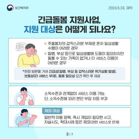 폭염 긴급 돌봄 서비스 신청 대상과 방법