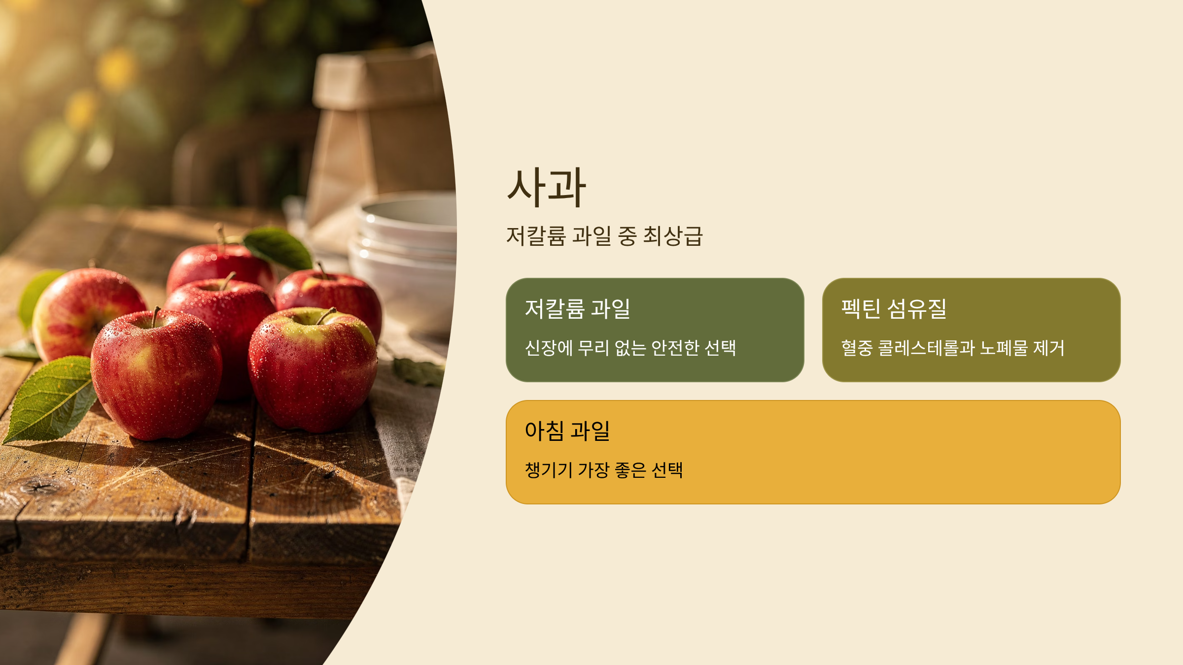 신장에 좋은 음식 사과