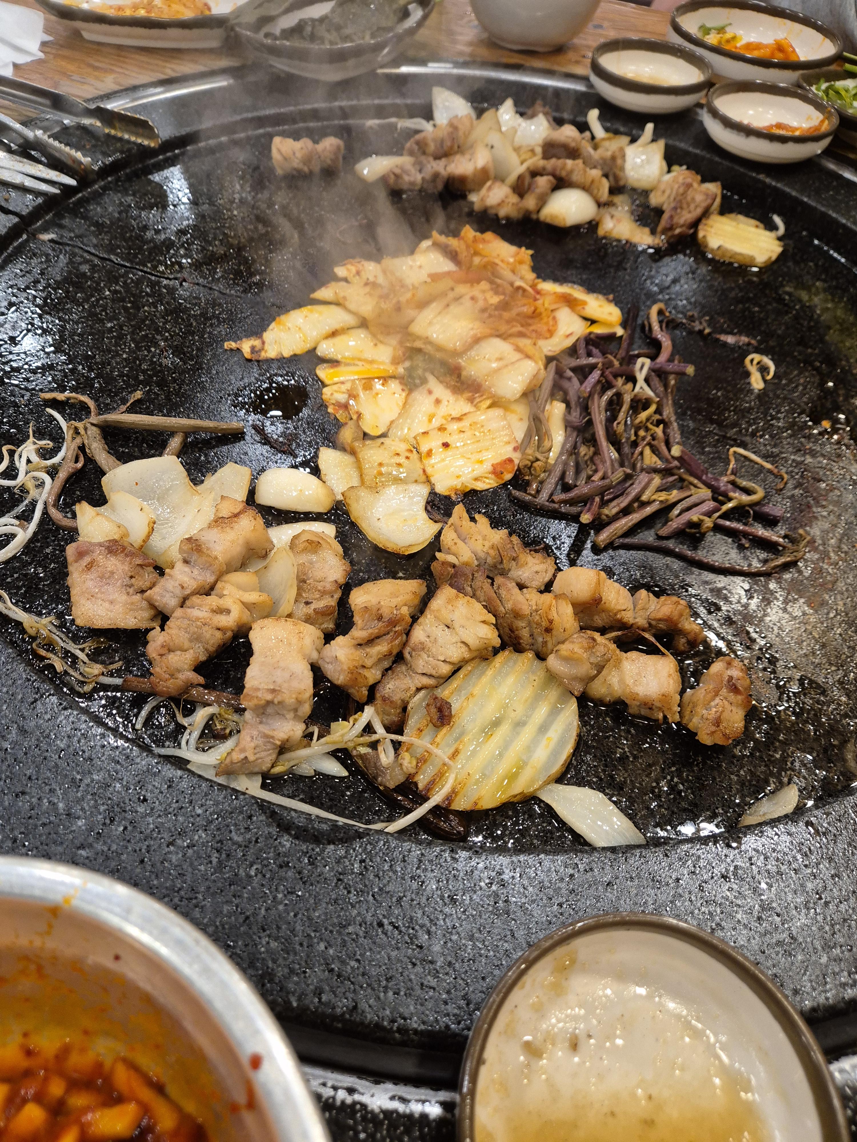 반석동 맛집 육하원칙 삼겹살과 목살