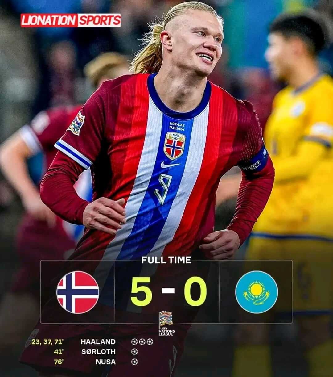 노르웨이 네이션스리그A 승격