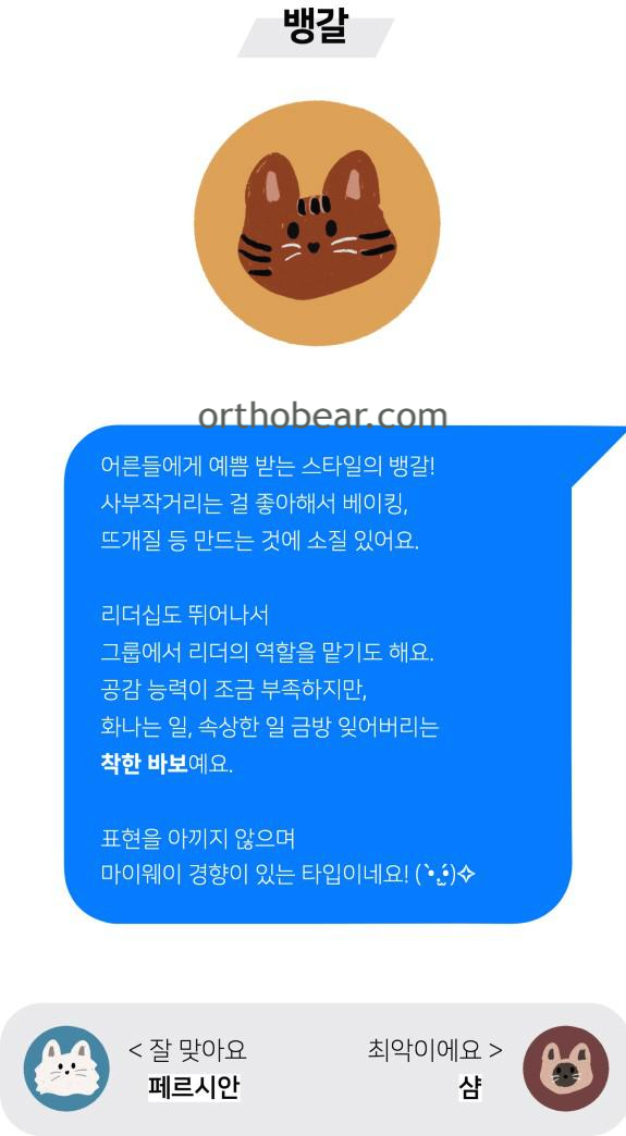 뱅갈 터키시 mbti