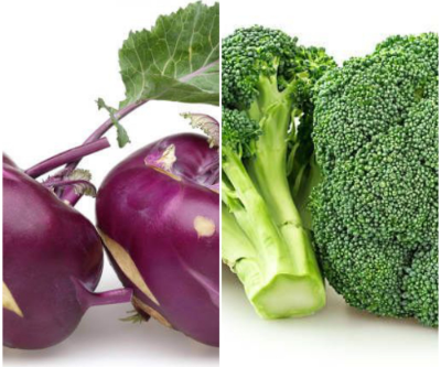 콜라비와 브로콜리 사진