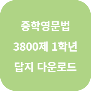 2025 중학영문법 3800제 1학년 답지 섬네일