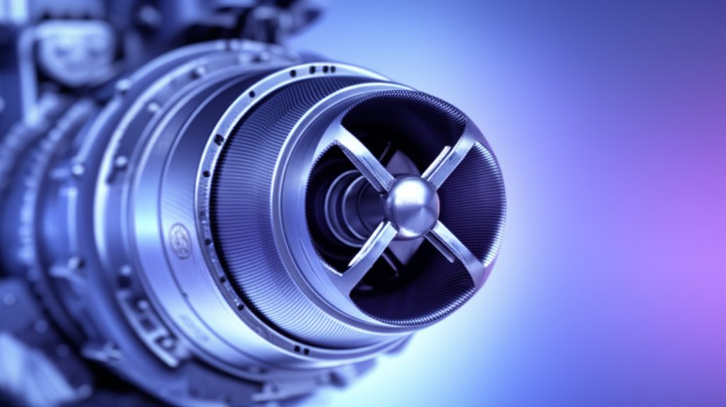 천궁-II 미사일 추진 노즐과 유도 날개의 초근접 디테일, 극사실 매크로 스타일, 초근접 디테일 강조