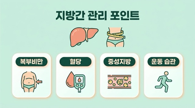 ALT 생활관리 체중 금주 식사조절 약 영양제 확인