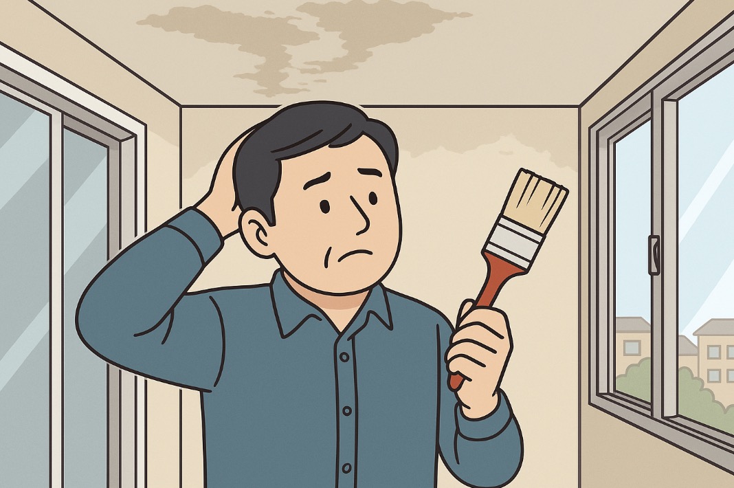 전세 베란다 천장 누수 사진