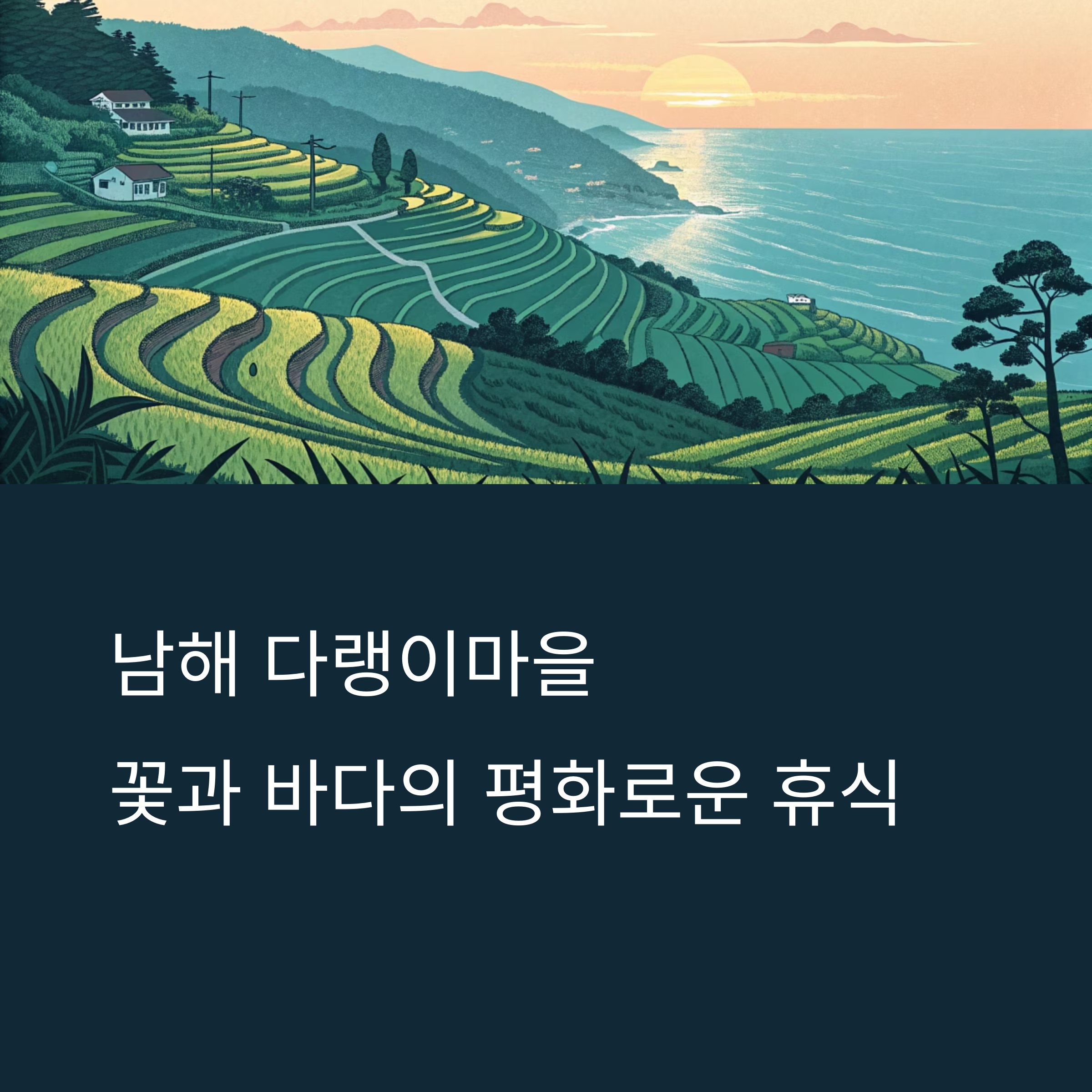 남해 다랭이마을 여행