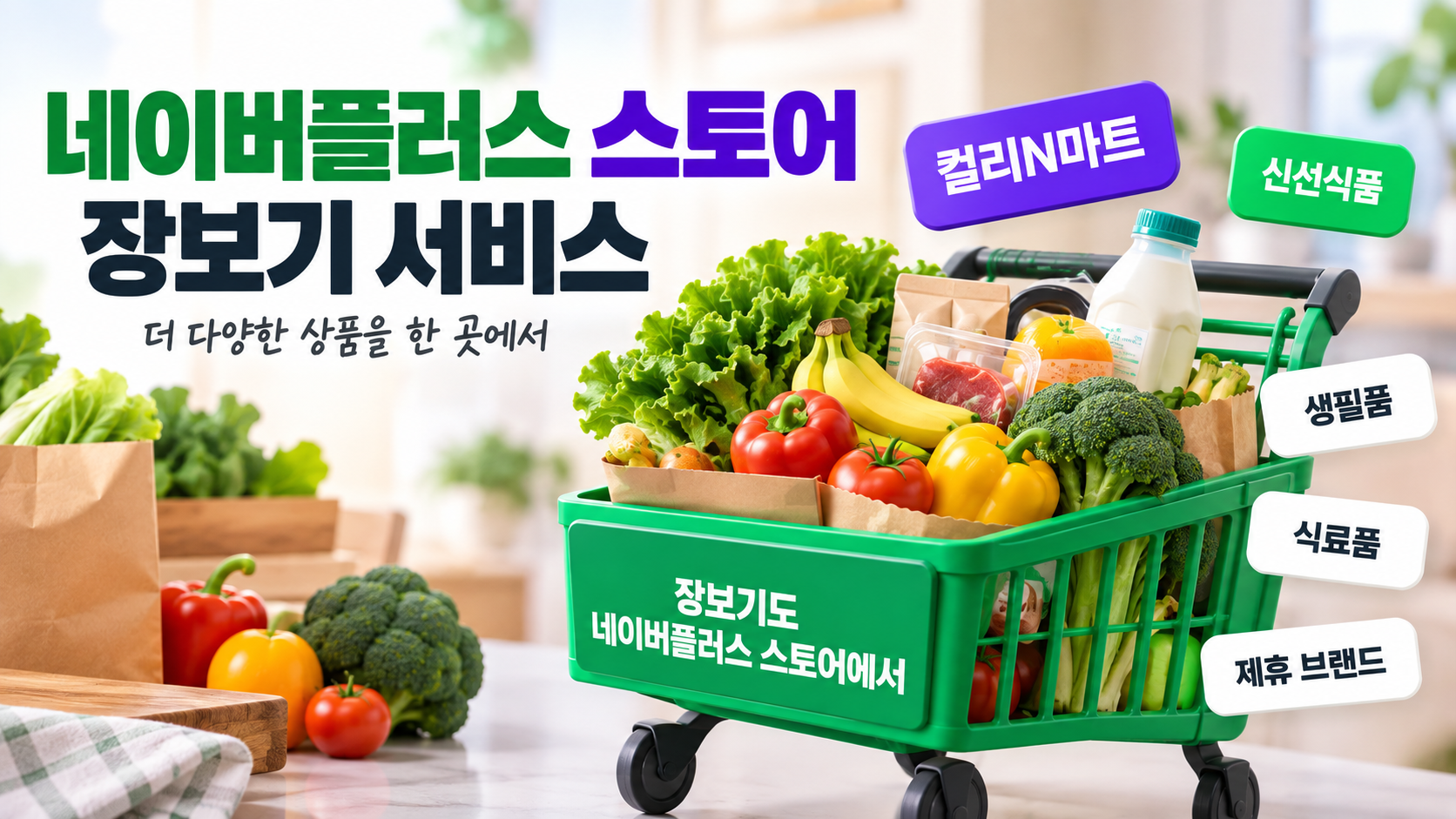 장보기 서비스 및 제휴 확대를 통한 차별화
