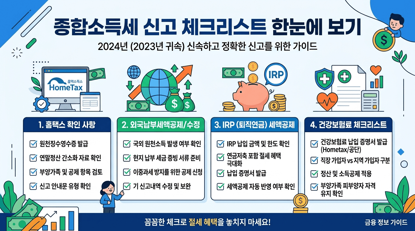 2026년 연봉+배당 1.3억이면 종합소득세 얼마나 나올까? 홈택스 종소세 신고 + 미국주식 외국납부세액 신고 방법 총정리