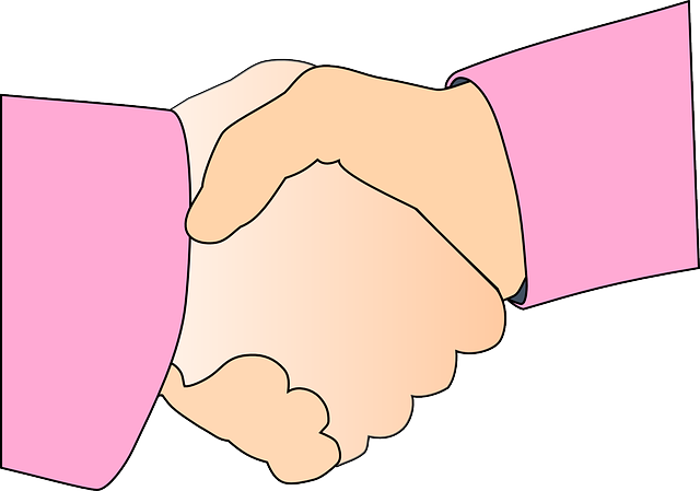 악수하는 이미지(분쟁 해결 의미)