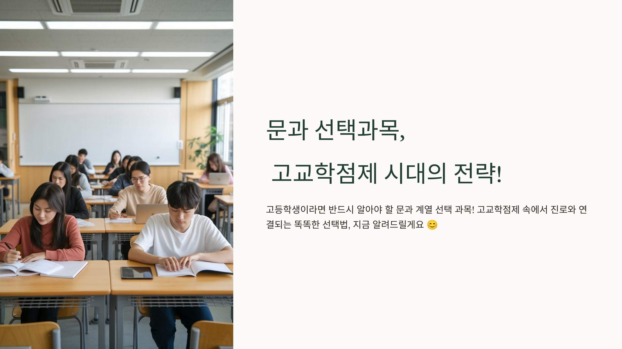 문과 선택 과목