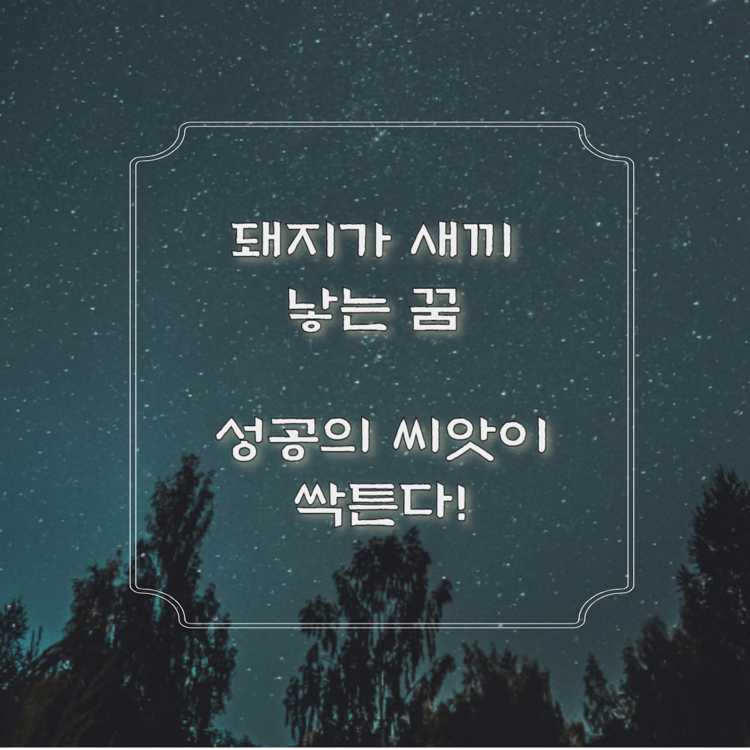 돼지가 새끼 낳는 꿈