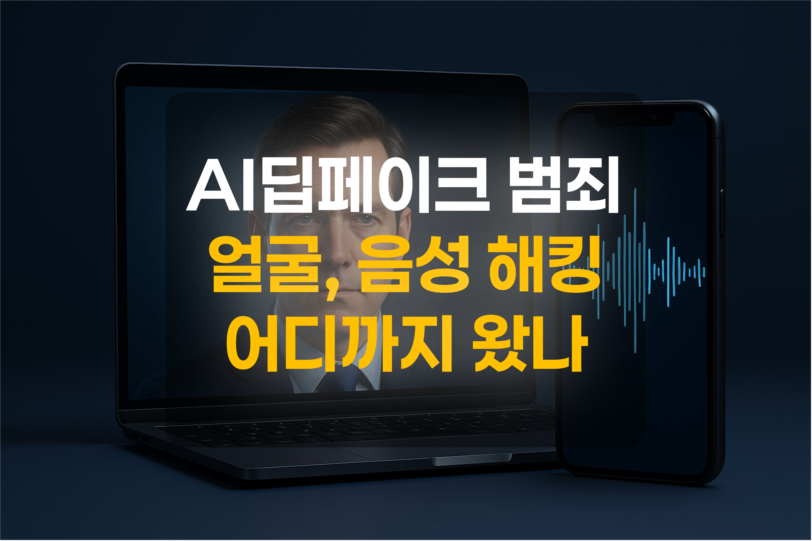 딥페이크범죄를 묘사한 그림