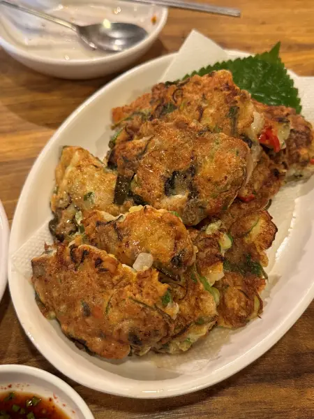 fresh oyster pancakes