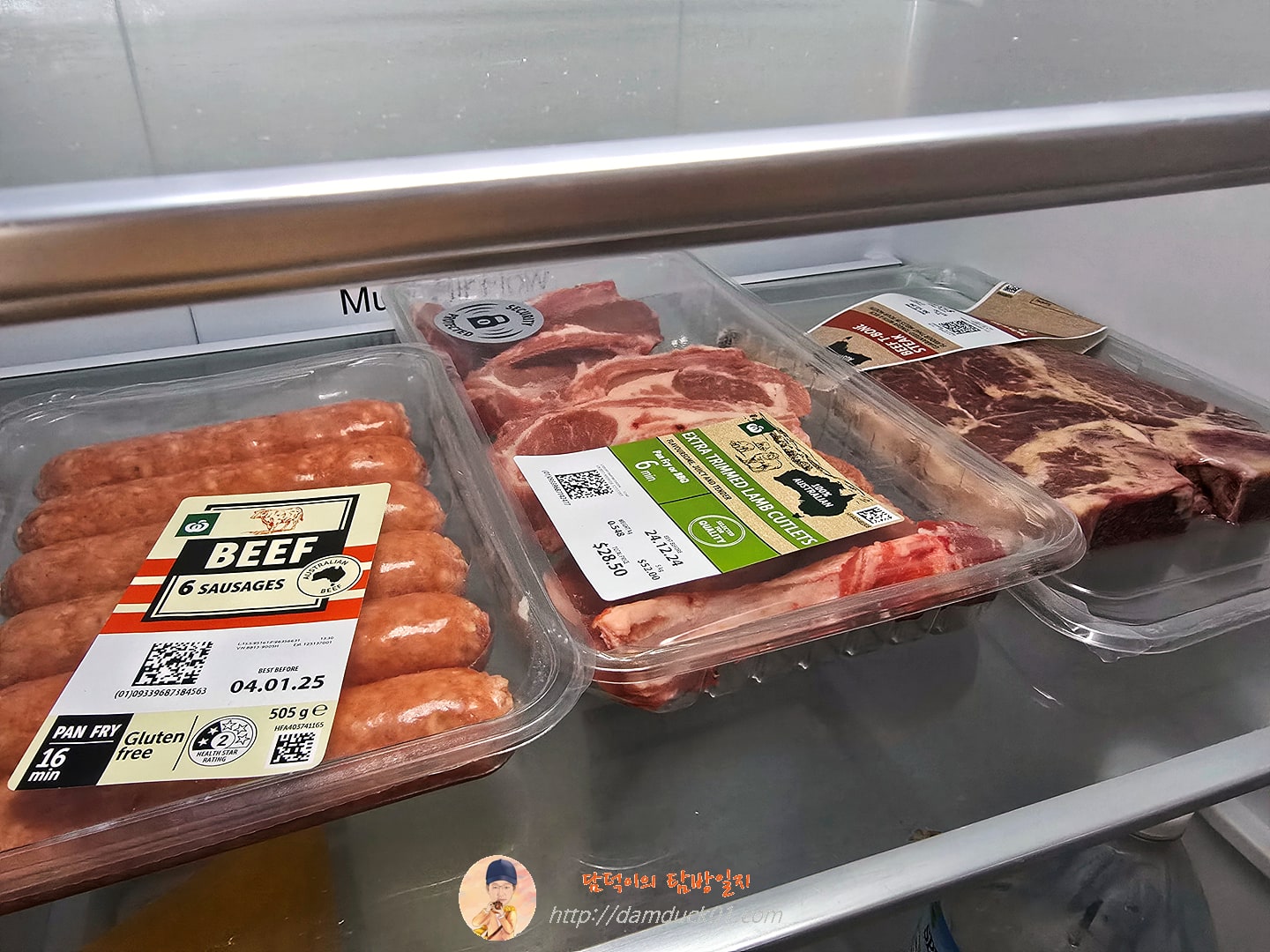 Woolworths 6 Beef Sausages 505g / Woolworths Lamb Extra Trim Cutlets / Woolworths Beef T Bone Steak Medium