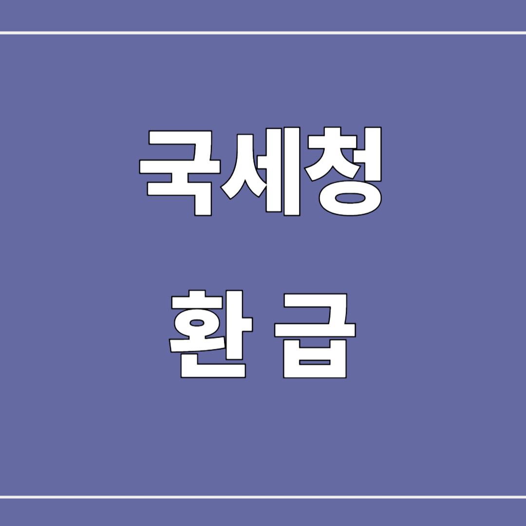 국세청 환급금