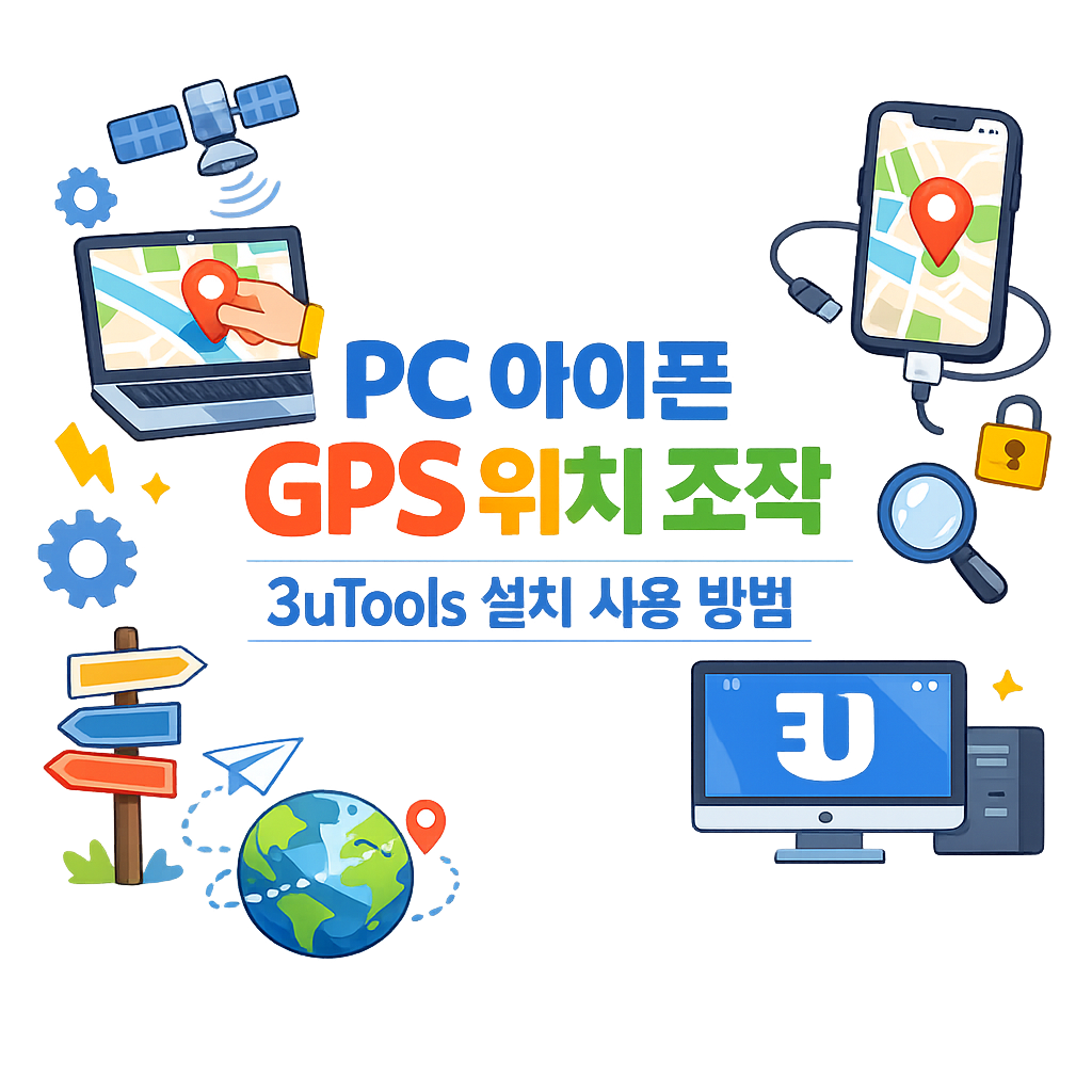 PC 아이폰 GPS 위치 조작 3uTools 설치 사용 방법