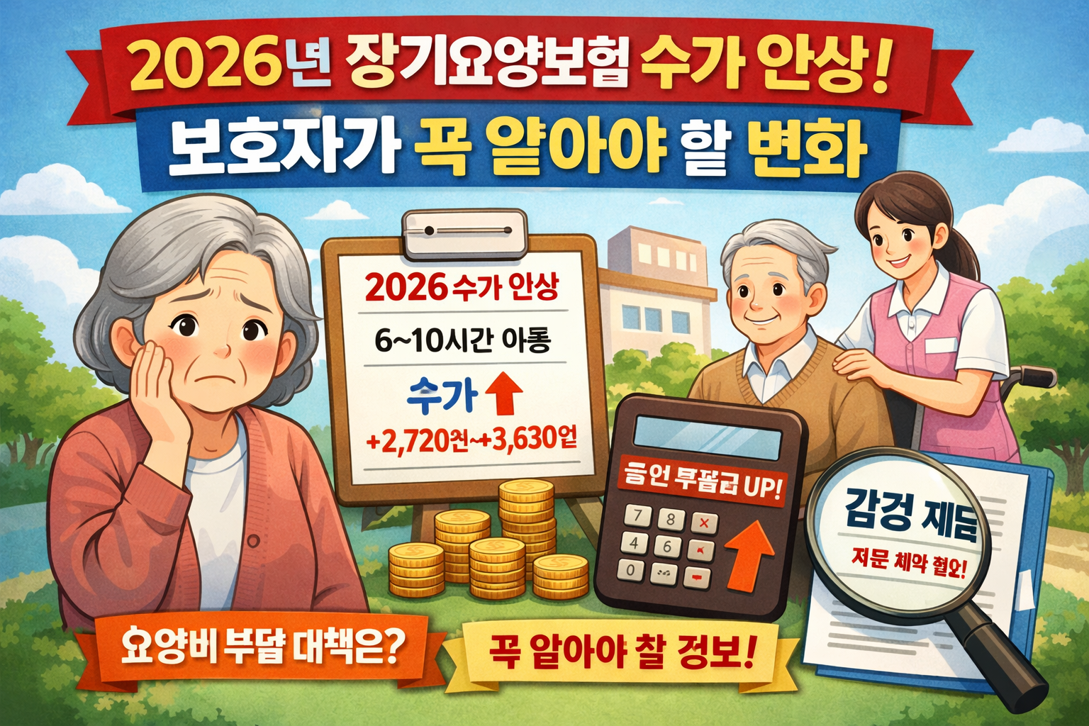 2026년 장기요양보험 수가 인상! 보호자가 꼭 알아야 할 변화