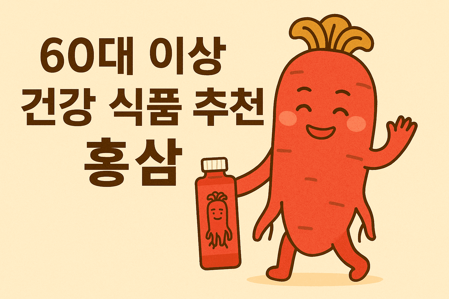 60대 이상 건강식품 추천 홍삼