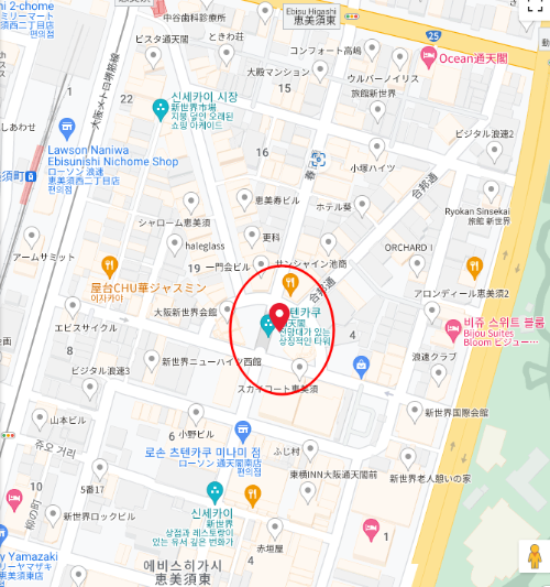 츠텐카쿠 지도
