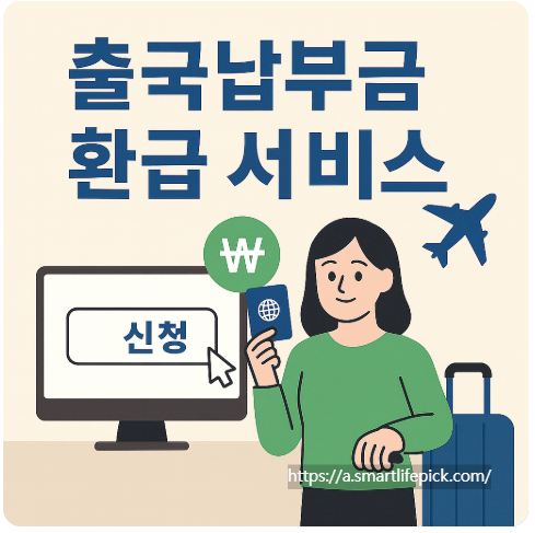 출국납부금 환급 서비스 홈페이지 사이트 신청 하기